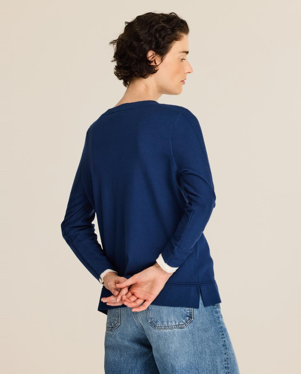Jersey de mujer detalle hombros - Escorpion - Azul marino Azul marino-2