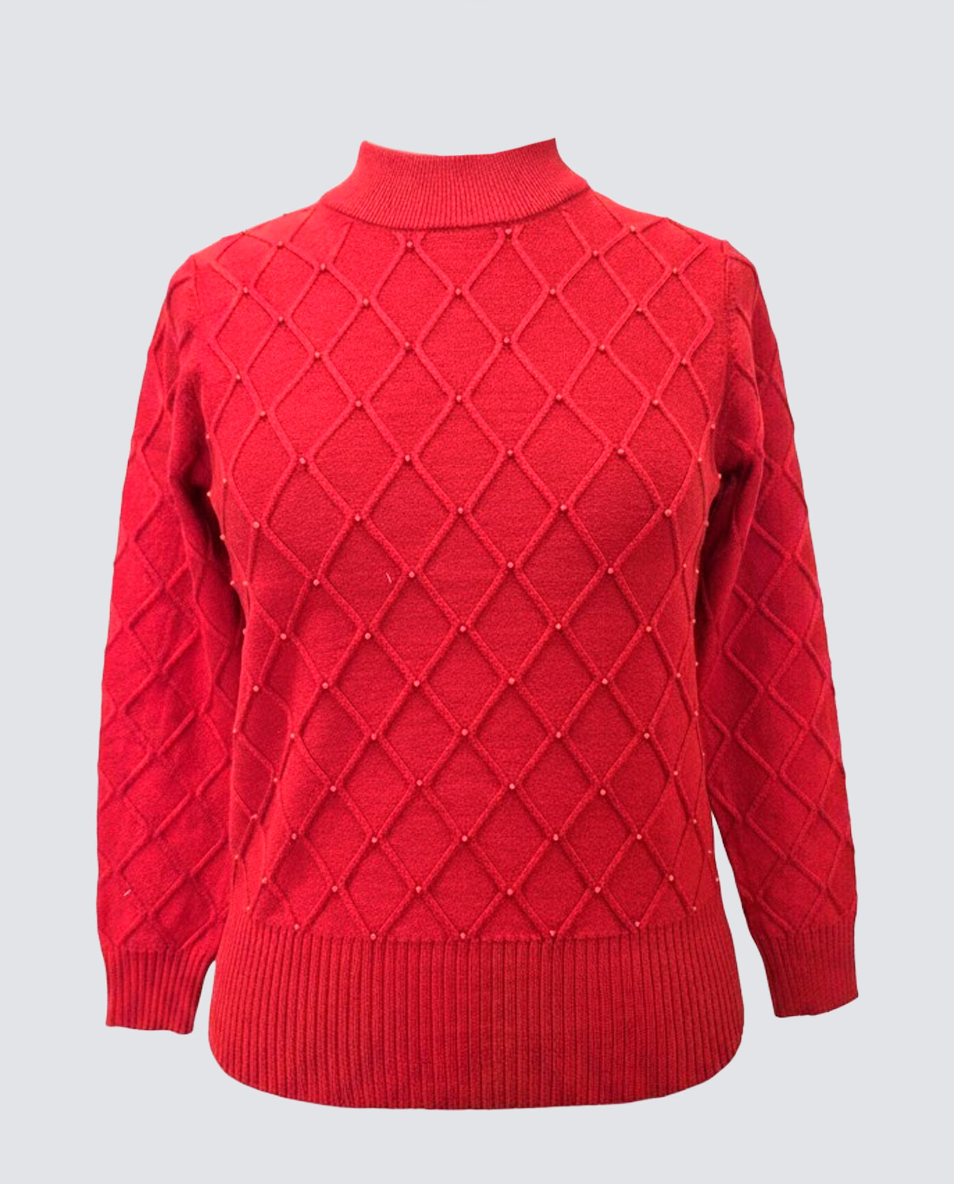 Jersey de mujer manga larga liso - Zermatt - Rojo Granate Rojo Granate-4