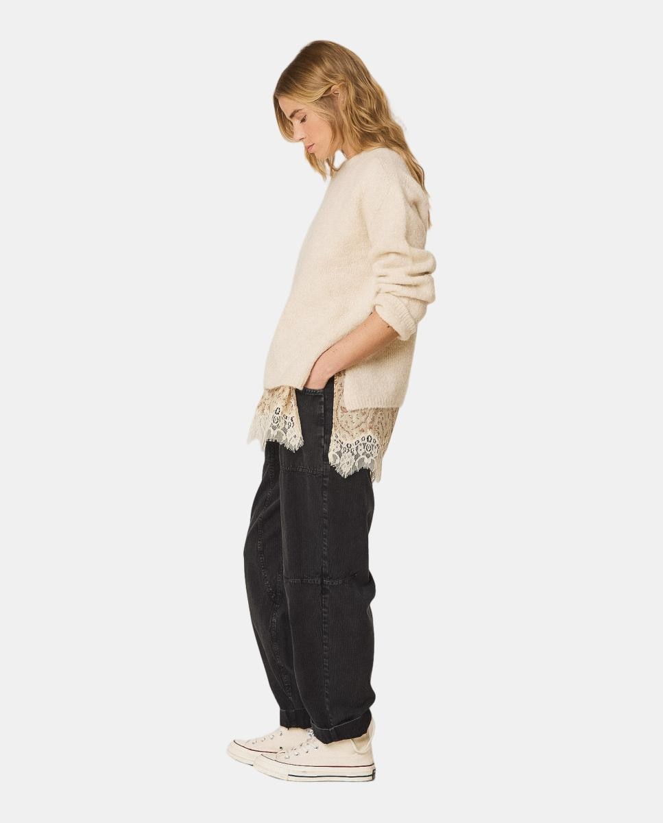 Jersey de mujer mohair cuello caja - Indi & Cold - Crudo Crudo-1