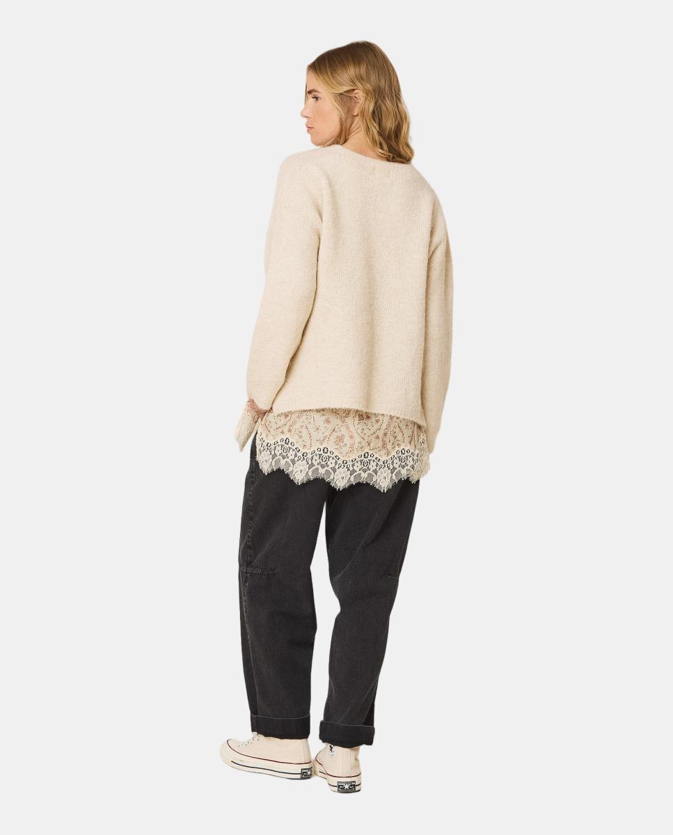 Jersey de mujer mohair cuello caja - Indi & Cold - Crudo Crudo-2