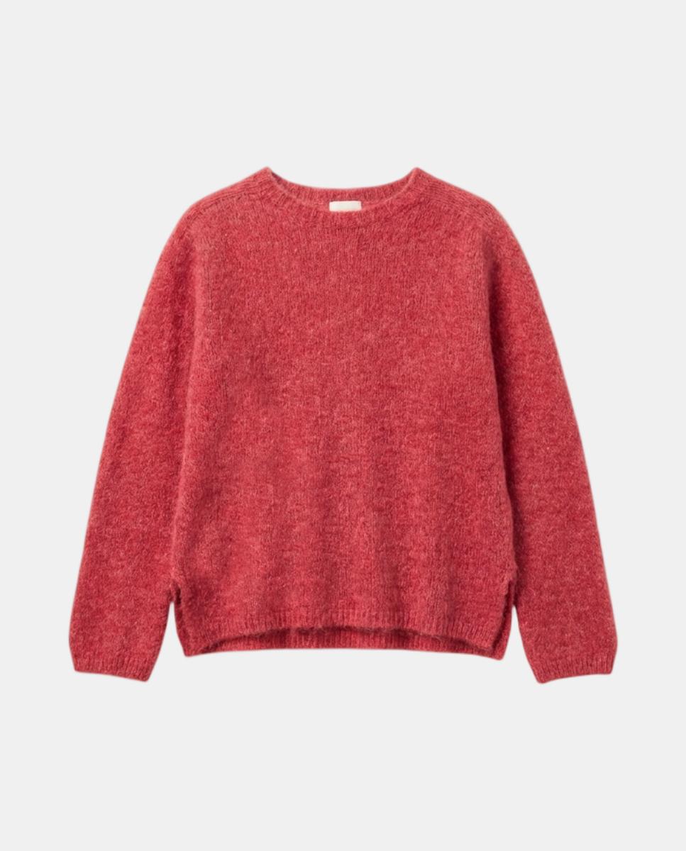 Jersey de mujer mohair cuello caja - Indi & Cold - Rosa Rosa-4