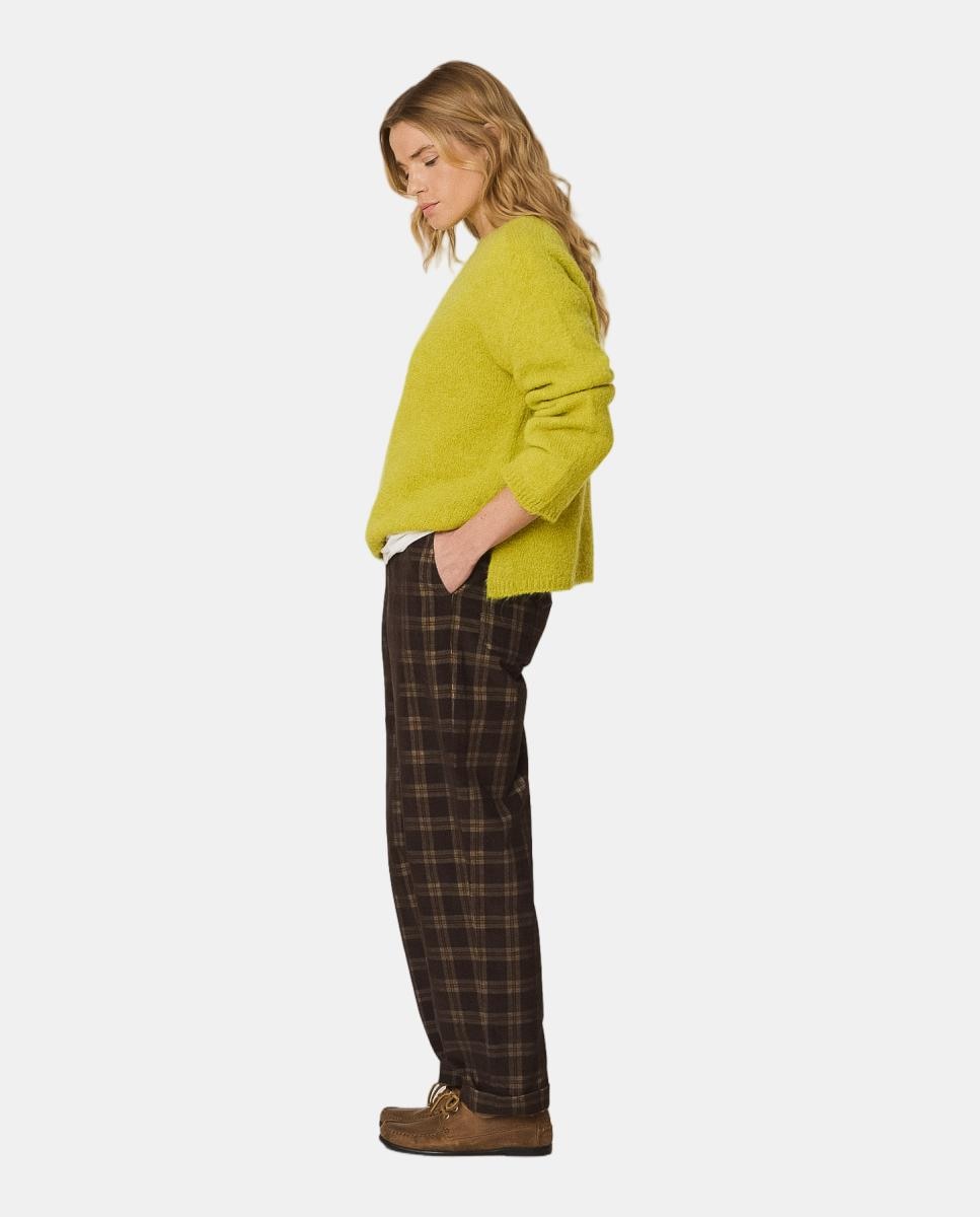 Jersey de mujer mohair cuello caja - Indi & Cold - Verde Verde-1