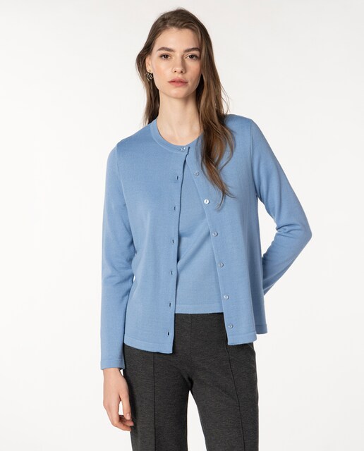 Imagen 0 de Cárdigan de mujer de punto liso manga larga