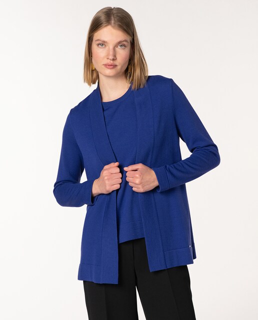 Imagen 0 de Chaqueta de mujer de punto liso sin abotonar