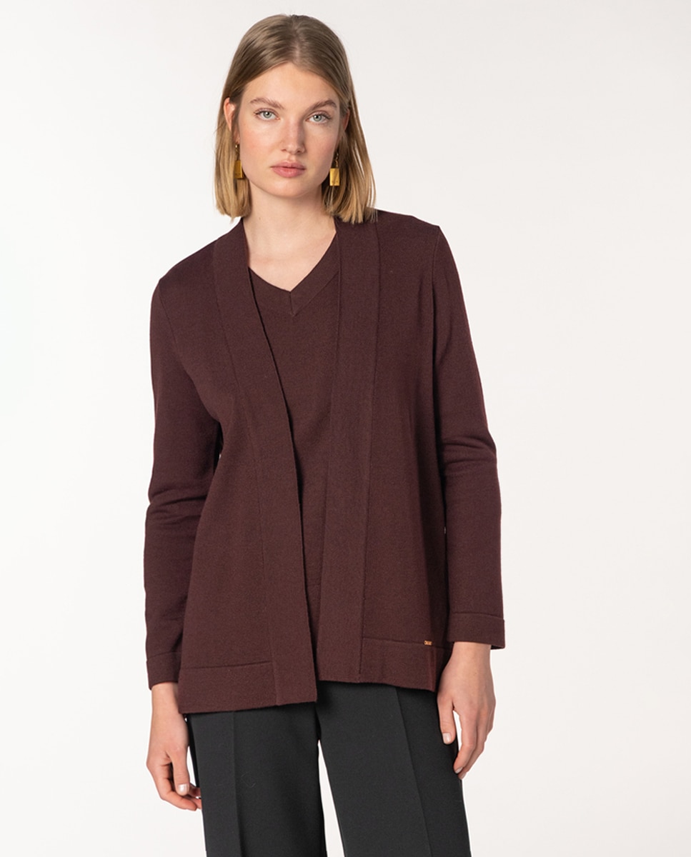 Imagem 0 de Casaco de Ponto Liso sem Botões