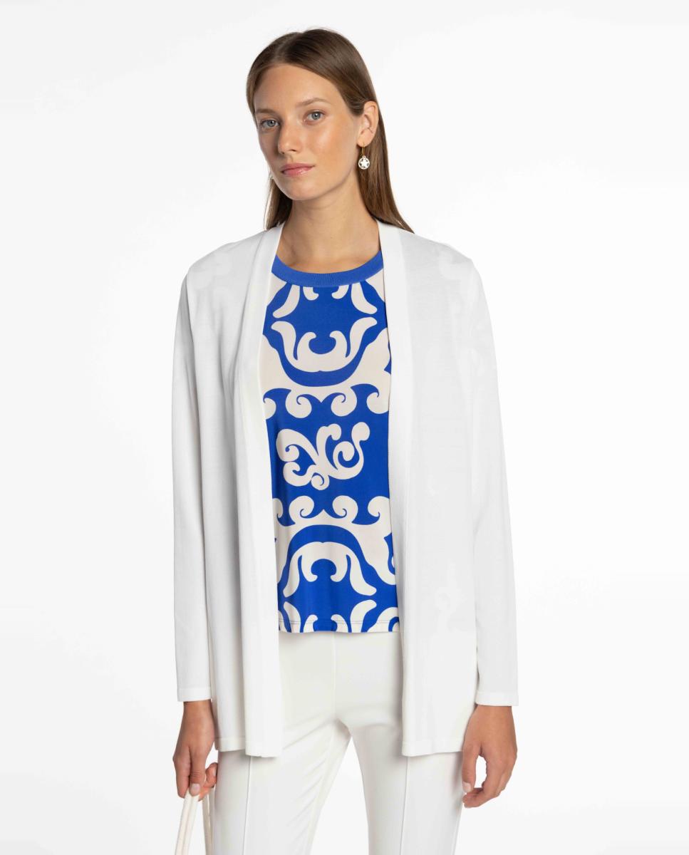 Imagem 0 de Cardigan Comprido de Malha Stretch.