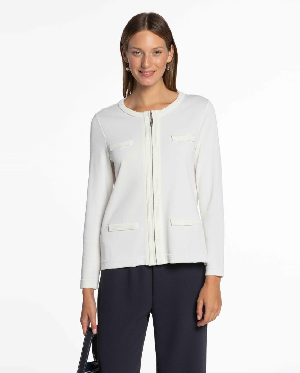 Naulover - Chaqueta de mujer de punto con cremallera..