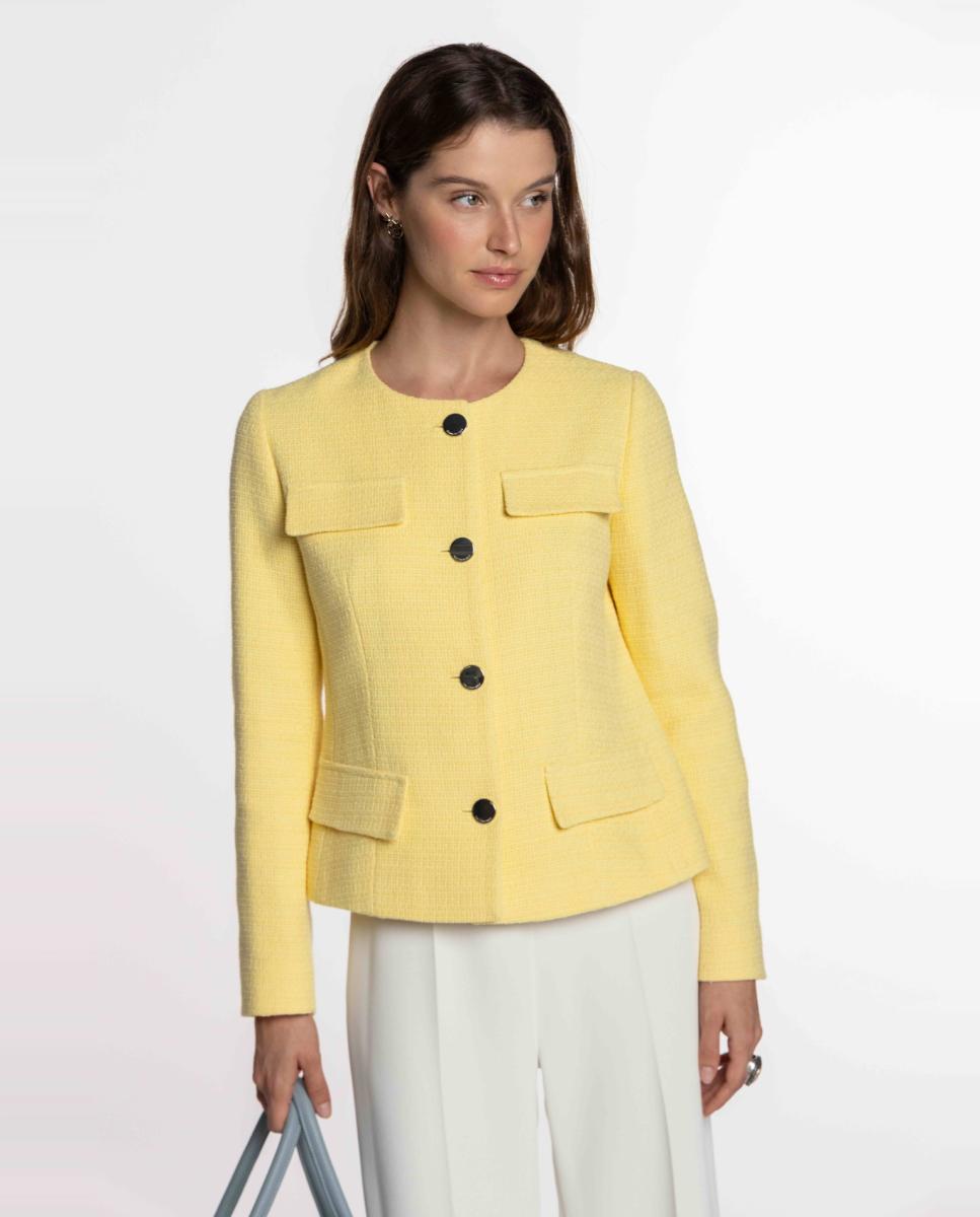 Imagem 0 de Casaco de Tweed com Bolsos de Carcela.