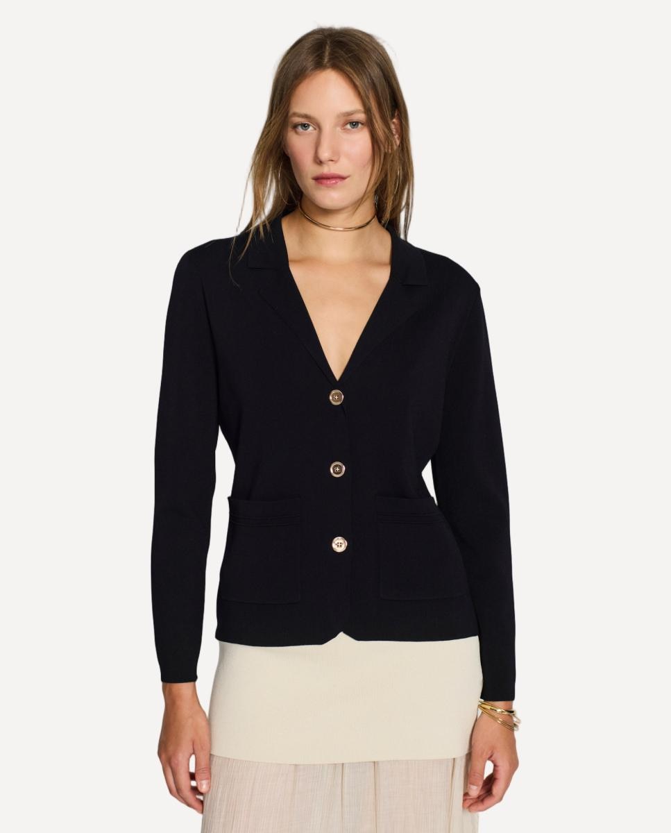 Imagem 0 de Blazer de Malha Milano com Fecho de Correr