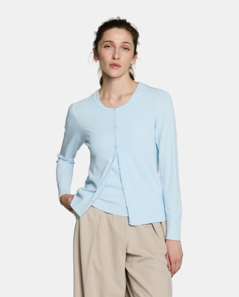 Imagem 0 de Twinset com Casaco de Decote Redondo e Camisola de Malha sem Mangas