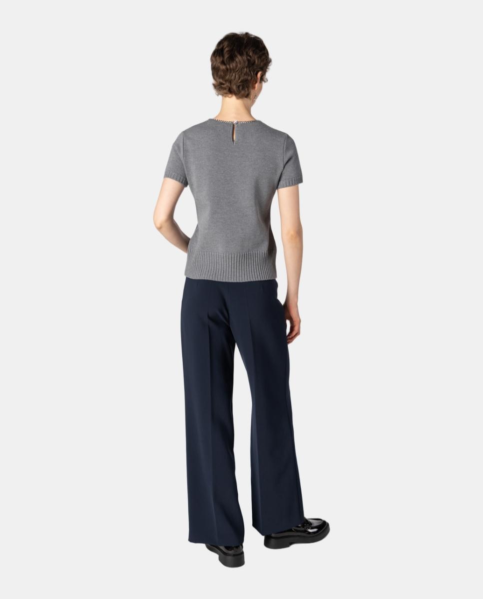 Conjunto de mujer punto con detalle de cadena. - Naulover - Gris Gris-8