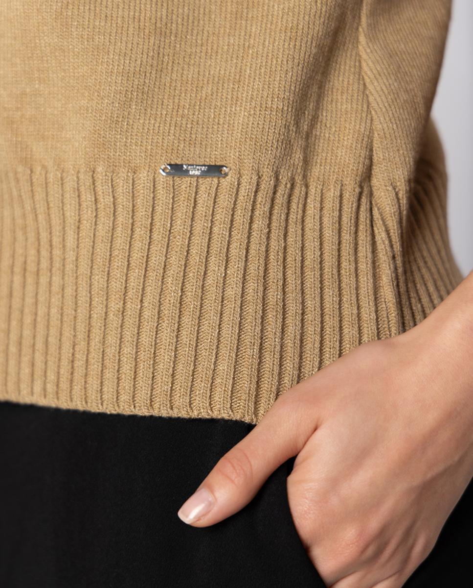 Conjunto de mujer punto con detalle de cadena. - Naulover - Beige Beige-9