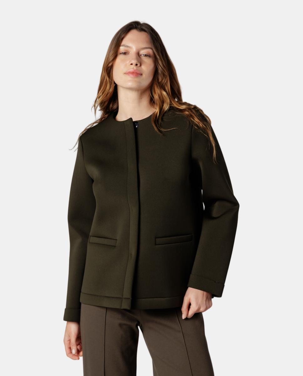 Imagen 0 de Chaqueta de mujer de neopreno Verde oscuro