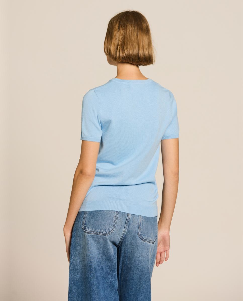 Conjunto Duplo de Viscose Liso Azul-claro-2