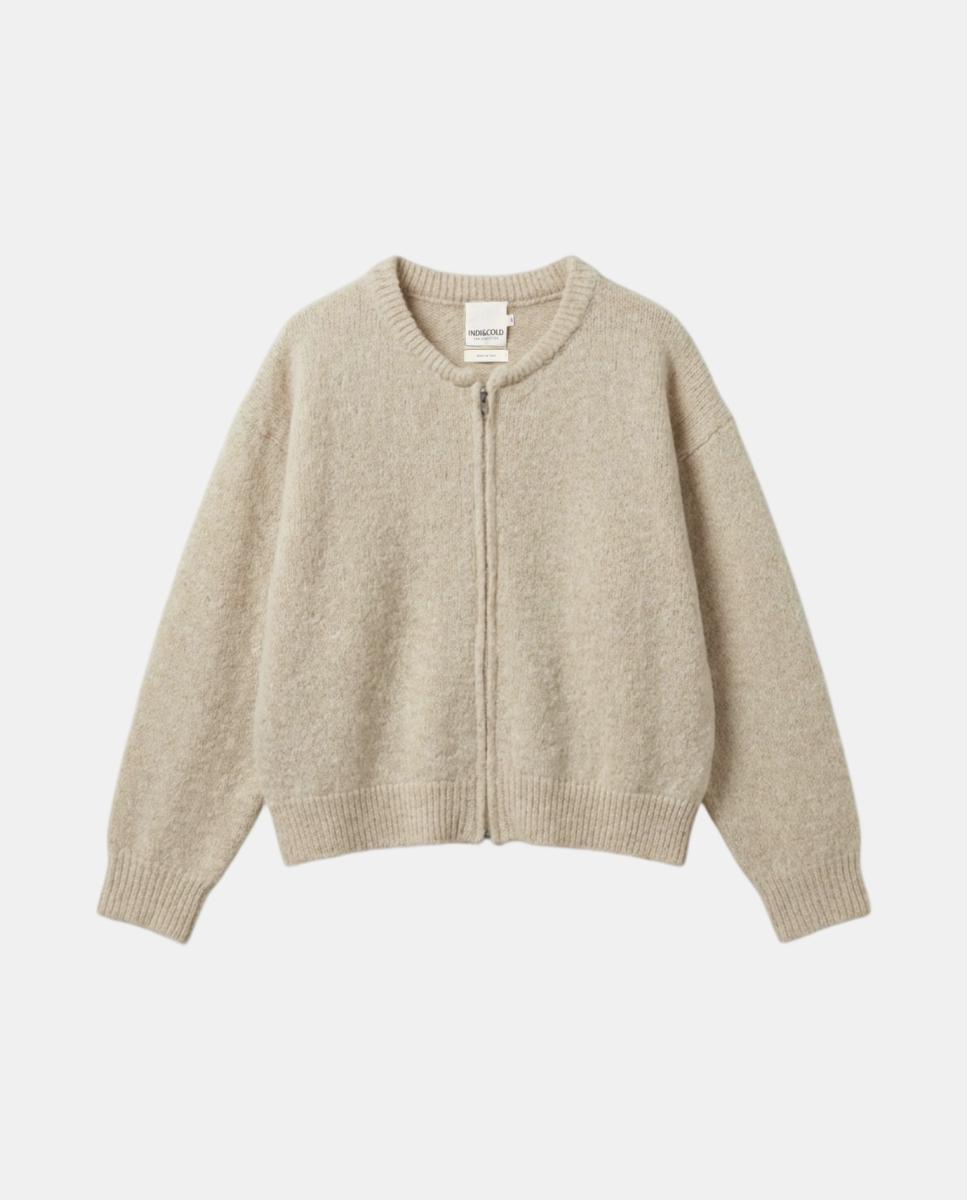 Imagen 4 de Chaqueta de mujer mohair tipo bomber - Indi & Cold - Crudo Crudo