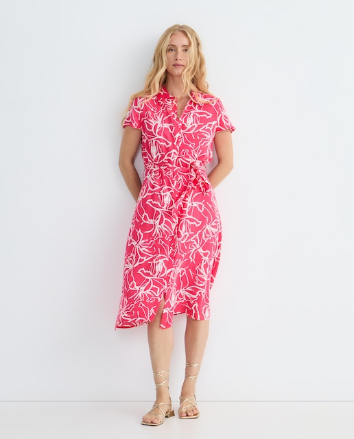 Imagem 0 de Vestido estampado com manga curta