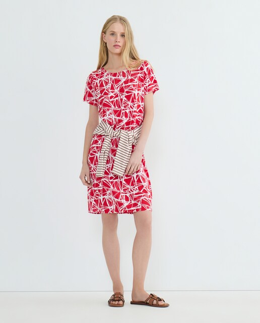 Imagem 0 de Vestido estampado com manga curta