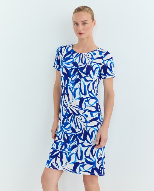 Imagem 0 de Vestido estampado com manga curta