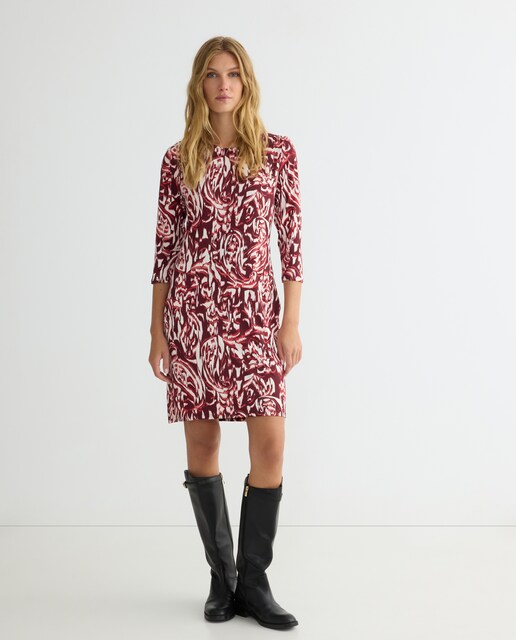 Imagen 0 de Vestido estampado manga 3/4