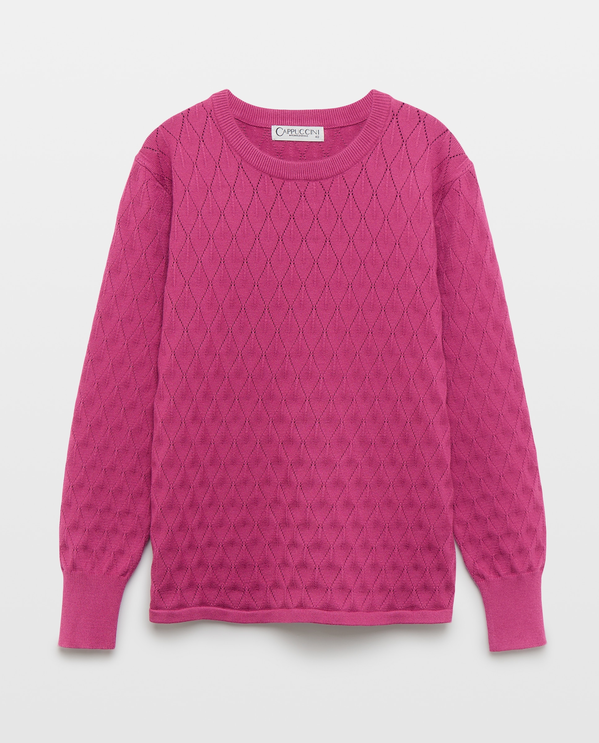 Jersey de mujer manga larga liso - Zermatt - Lila Fucsia-4