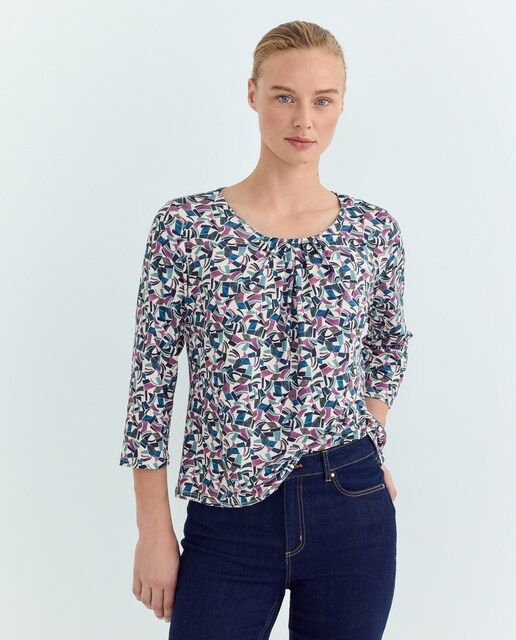 Imagen 0 de Camiseta de mujer estampada manga 3/4