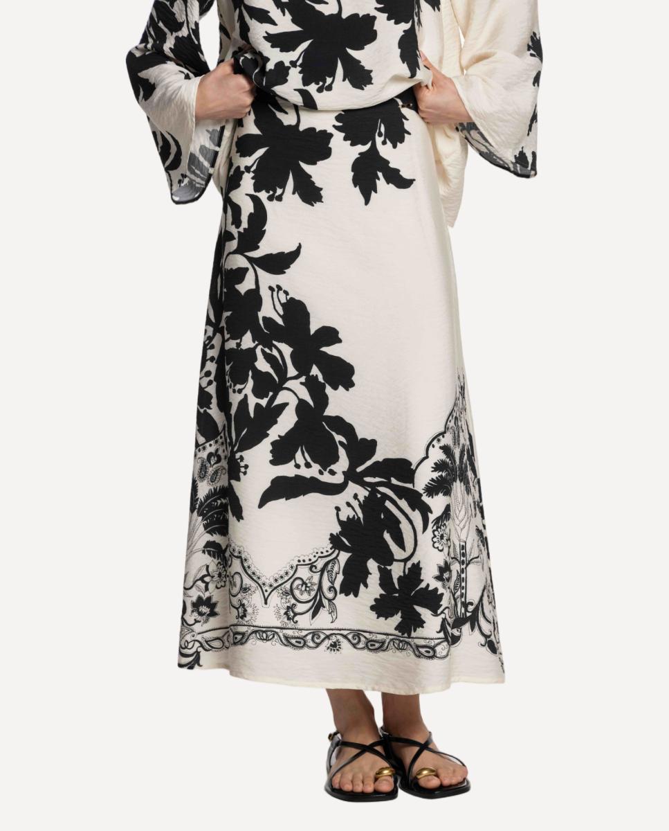 Imagem 0 de Saia Ondulada com Estampado Floral
