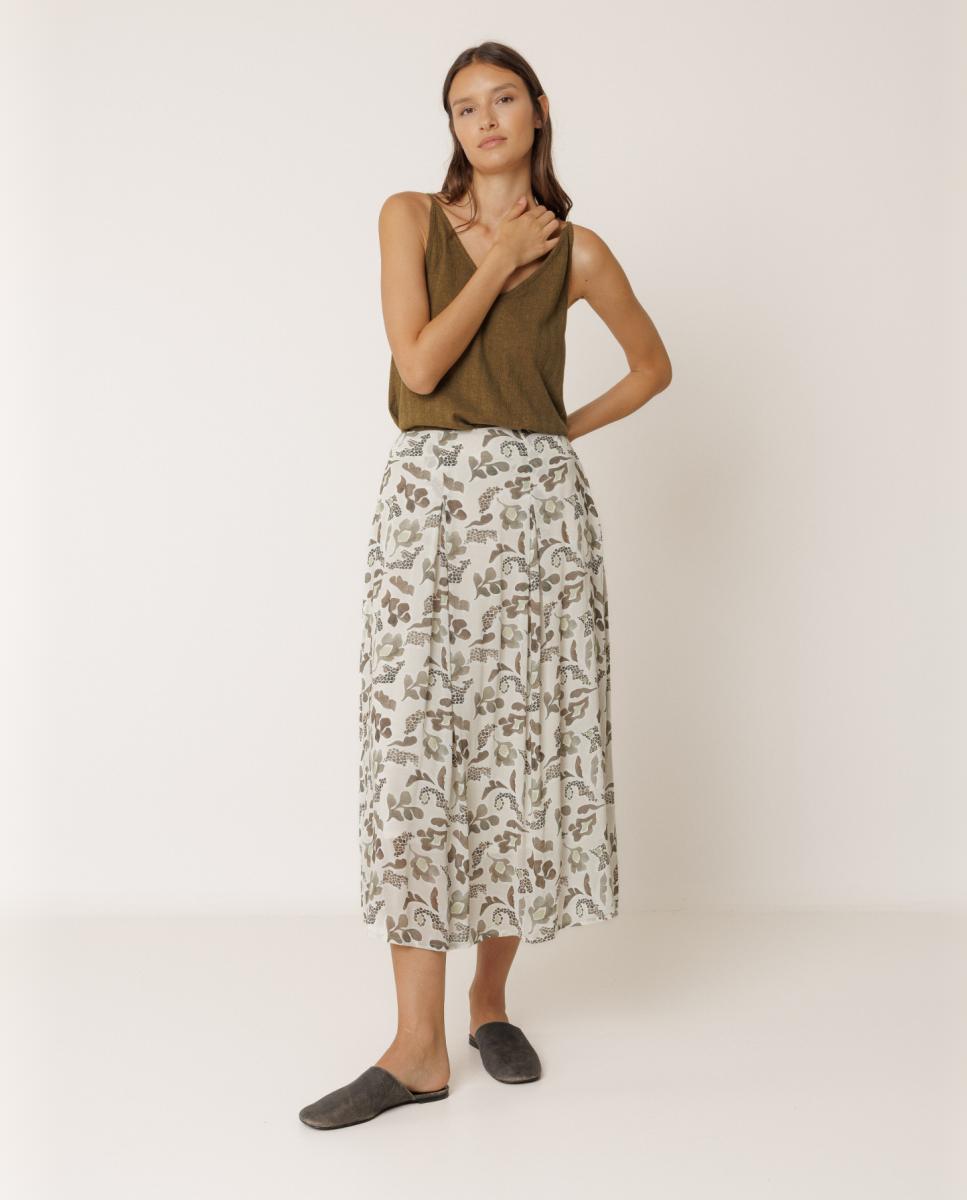 Indi & Cold - Falda midi maxi flor.
