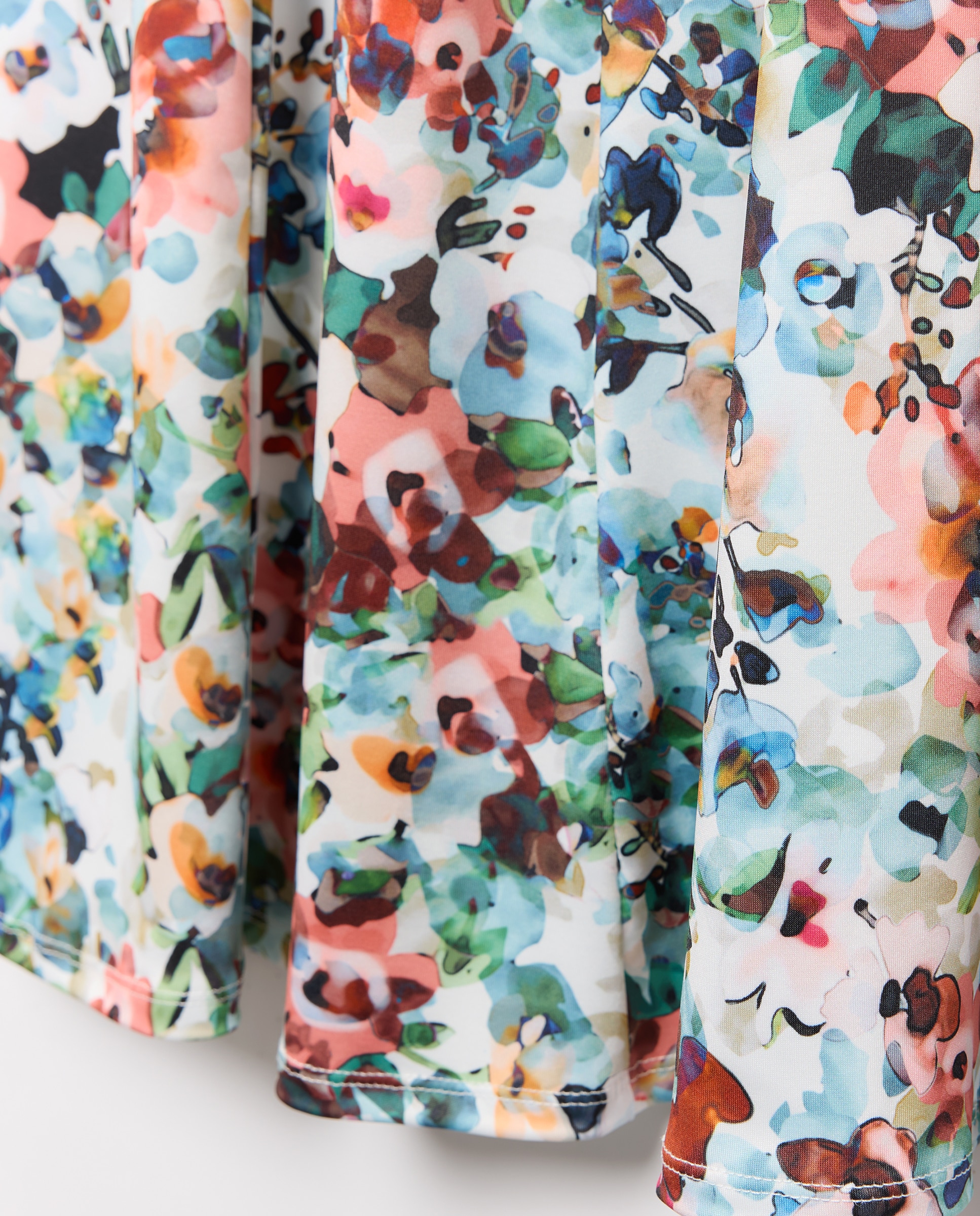 Saia Estampada com Cós Elástico Multicolor-5