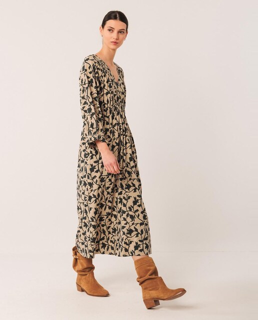 Vestido maxi  de tirante escote cuadrado