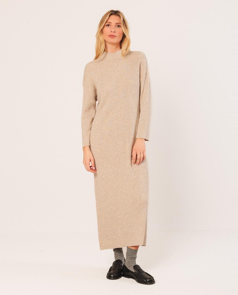 Vestido largo de punto manga larga · Indi Cold · El Corte Inglés