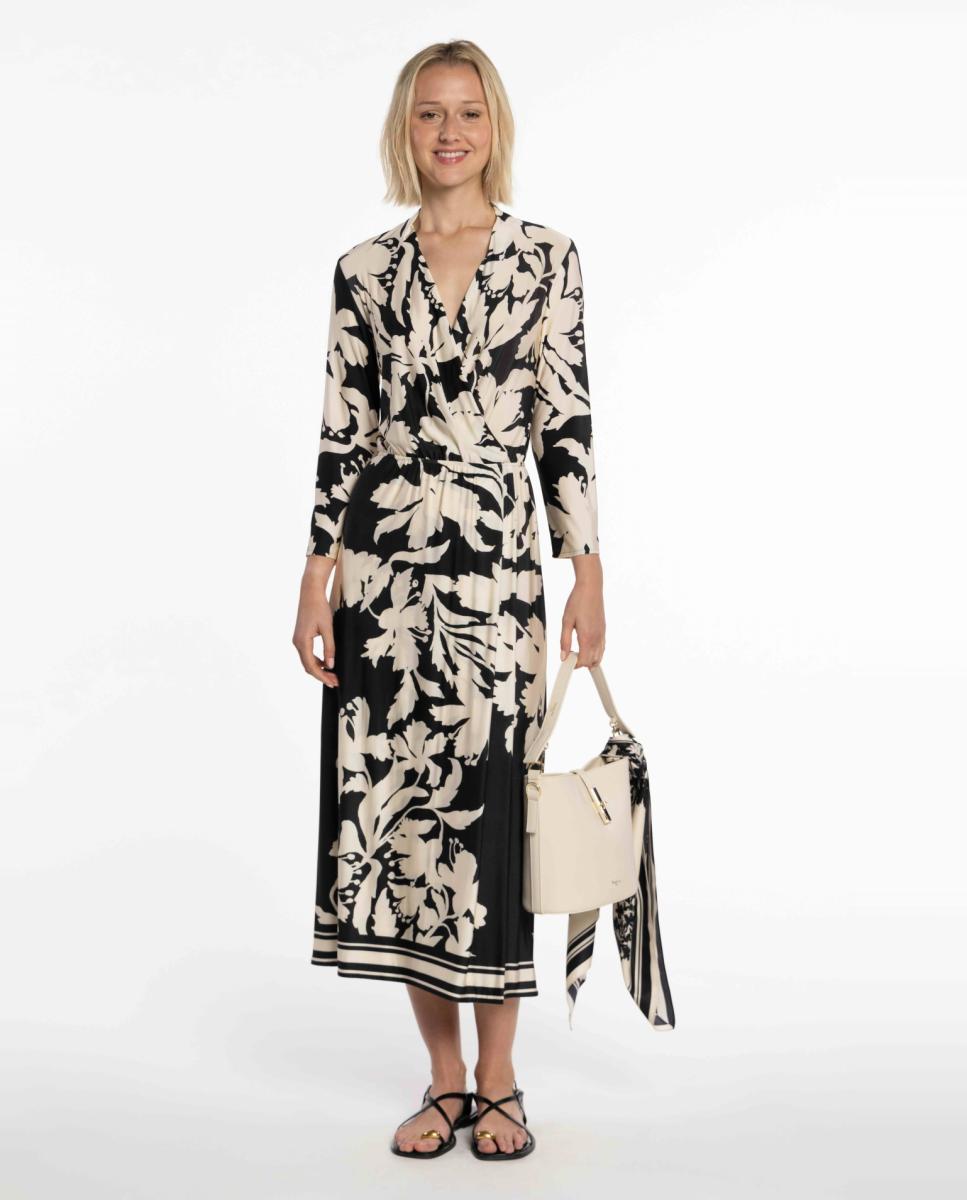 Imagem 0 de Vestido de Malha Circular com Estampado Floral