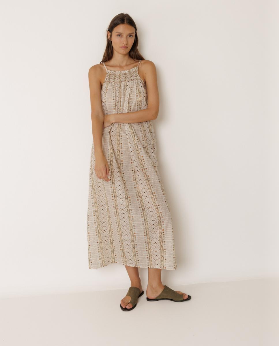 Indi & Cold - Vestido maxi tirantes.