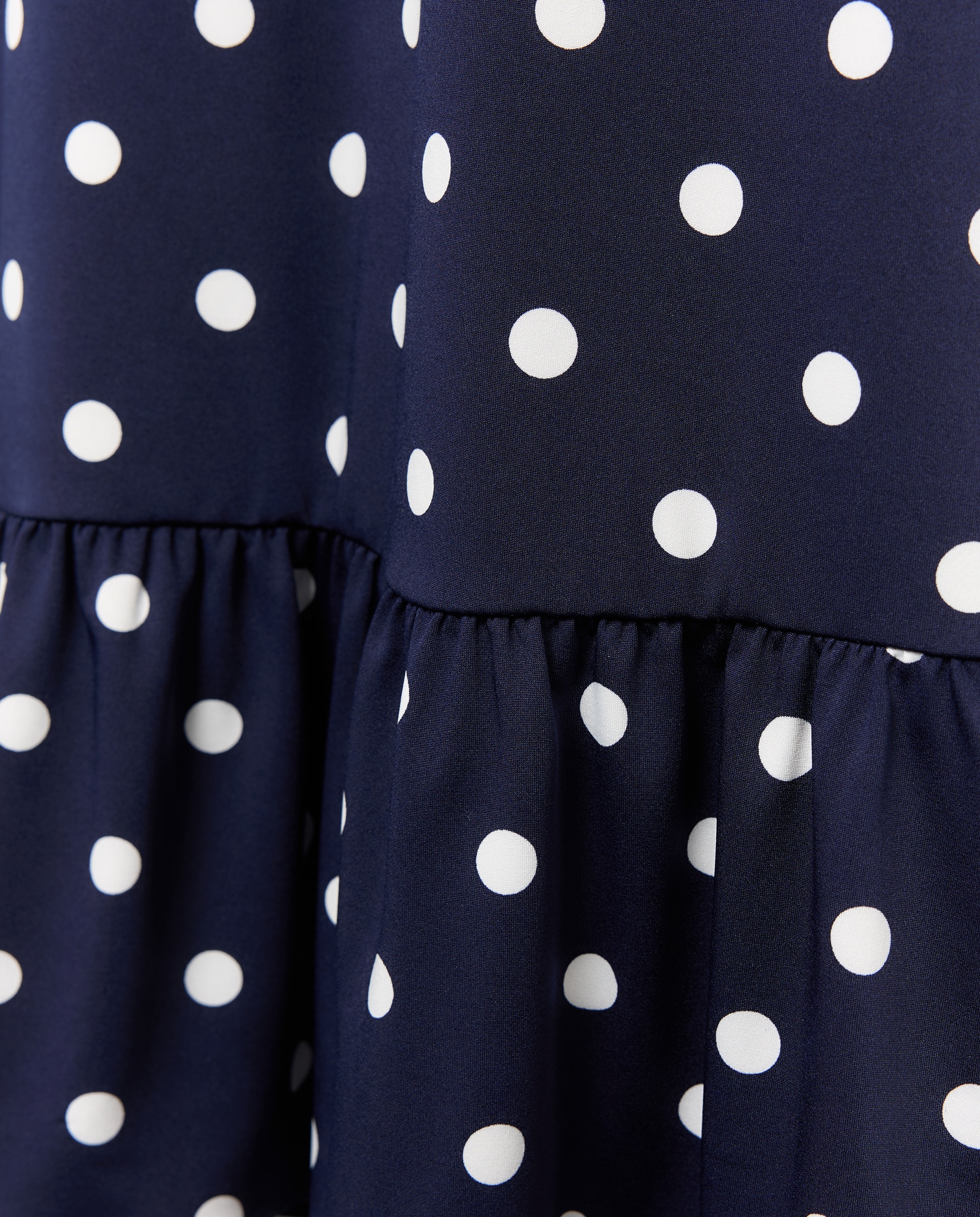 Vestido Estampado com Manga Curta Azul-marinho-5