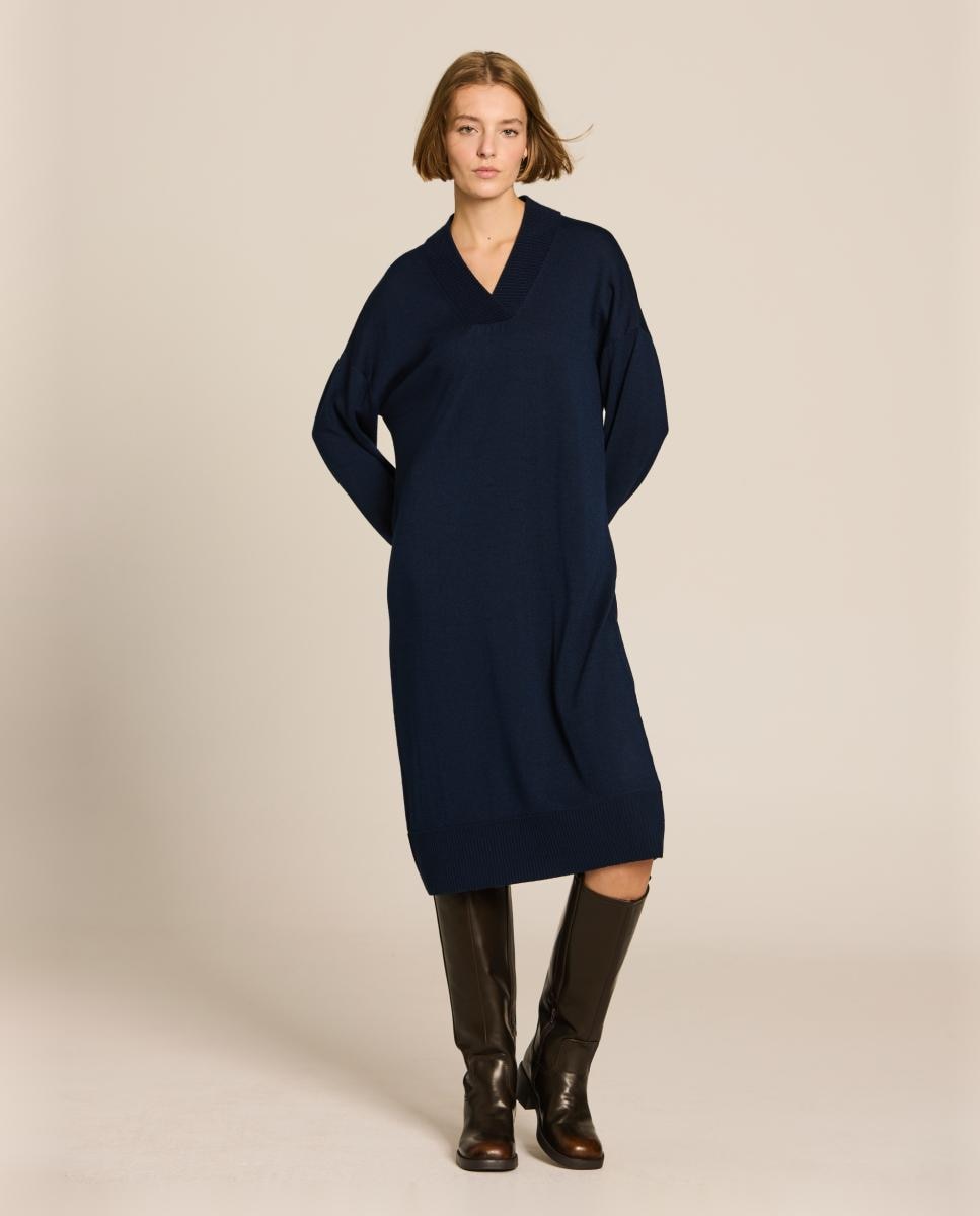 Imagen 1 de Vestido midi punto - Escorpion - Azul marino Azul marino