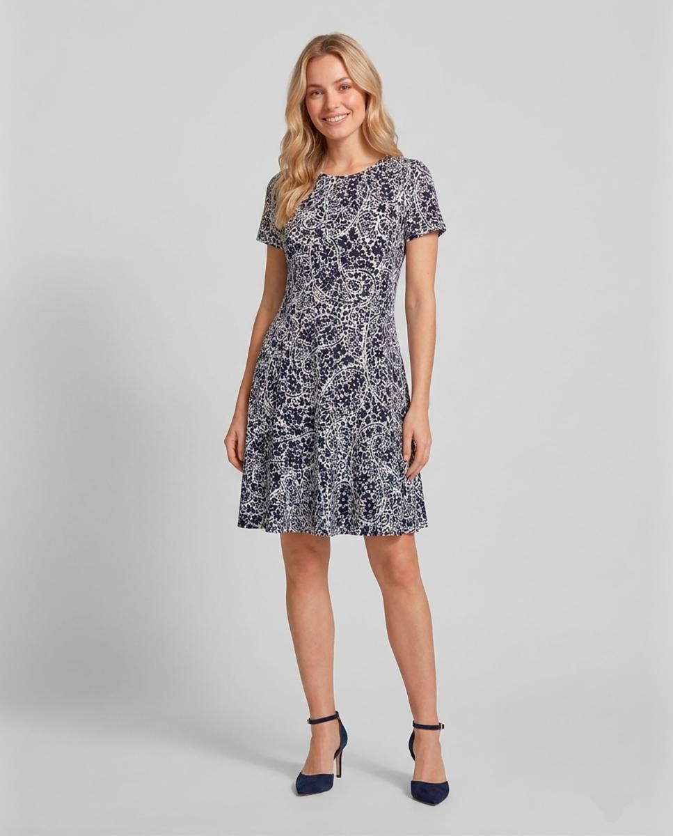 Imagem 0 de Vestido estampado com manga curta