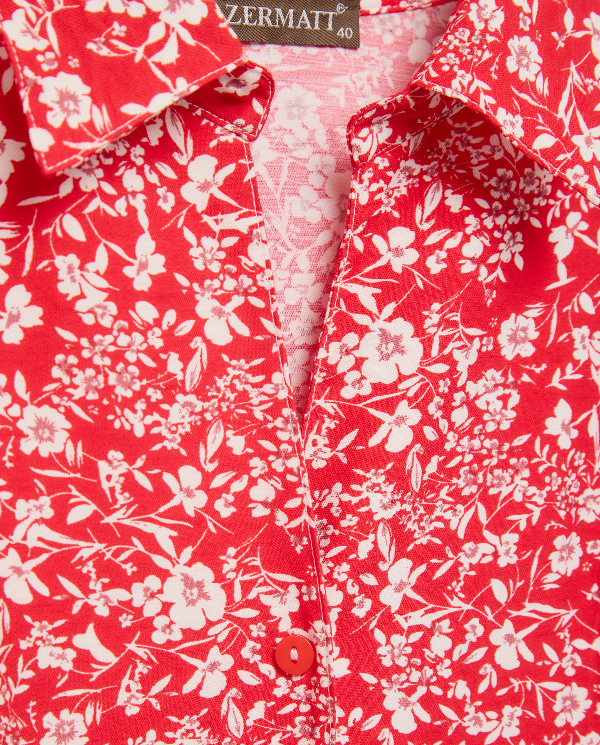 Vestido estampado de manga curta Coral-5