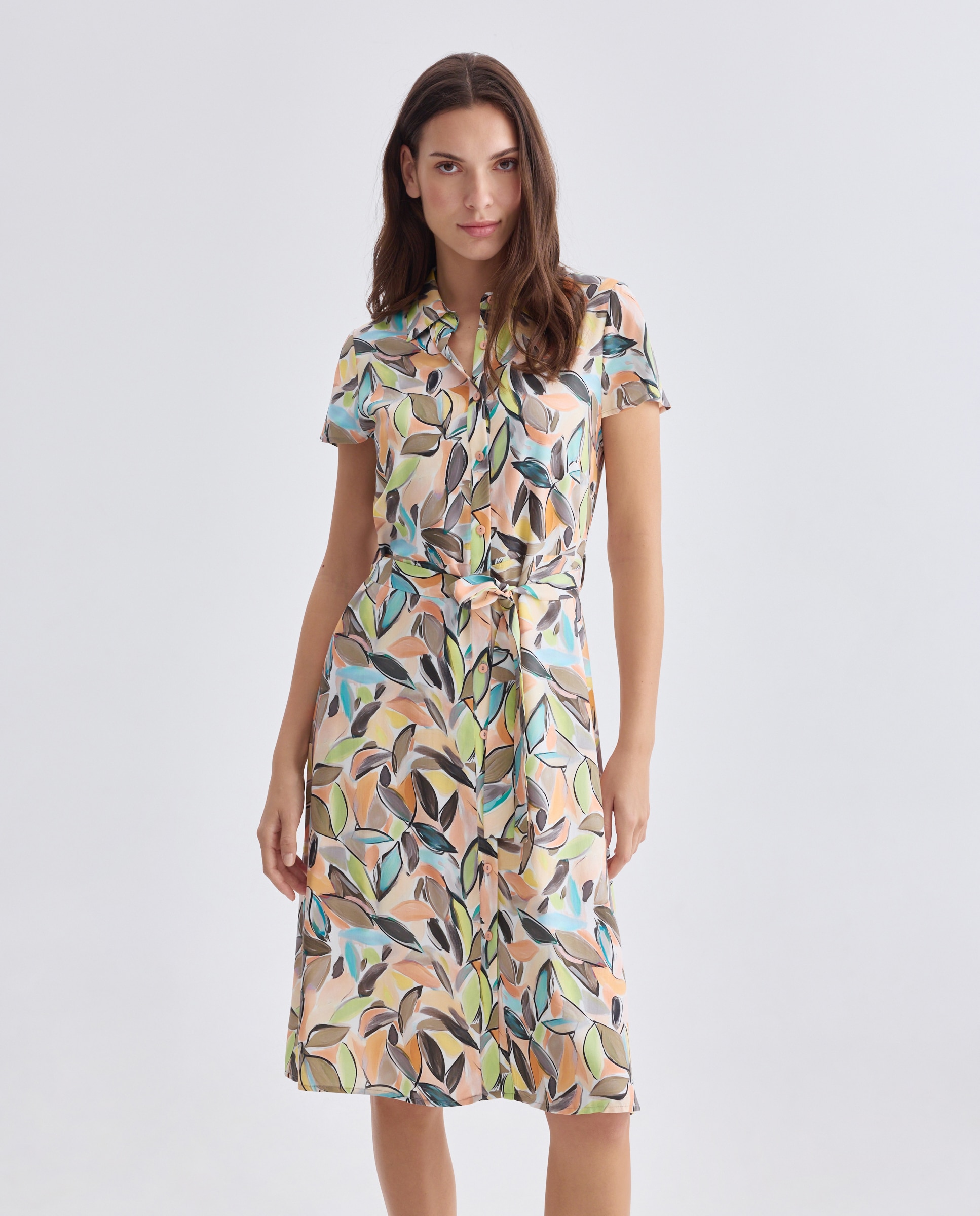 Imagem 0 de Vestido estampado com manga curta