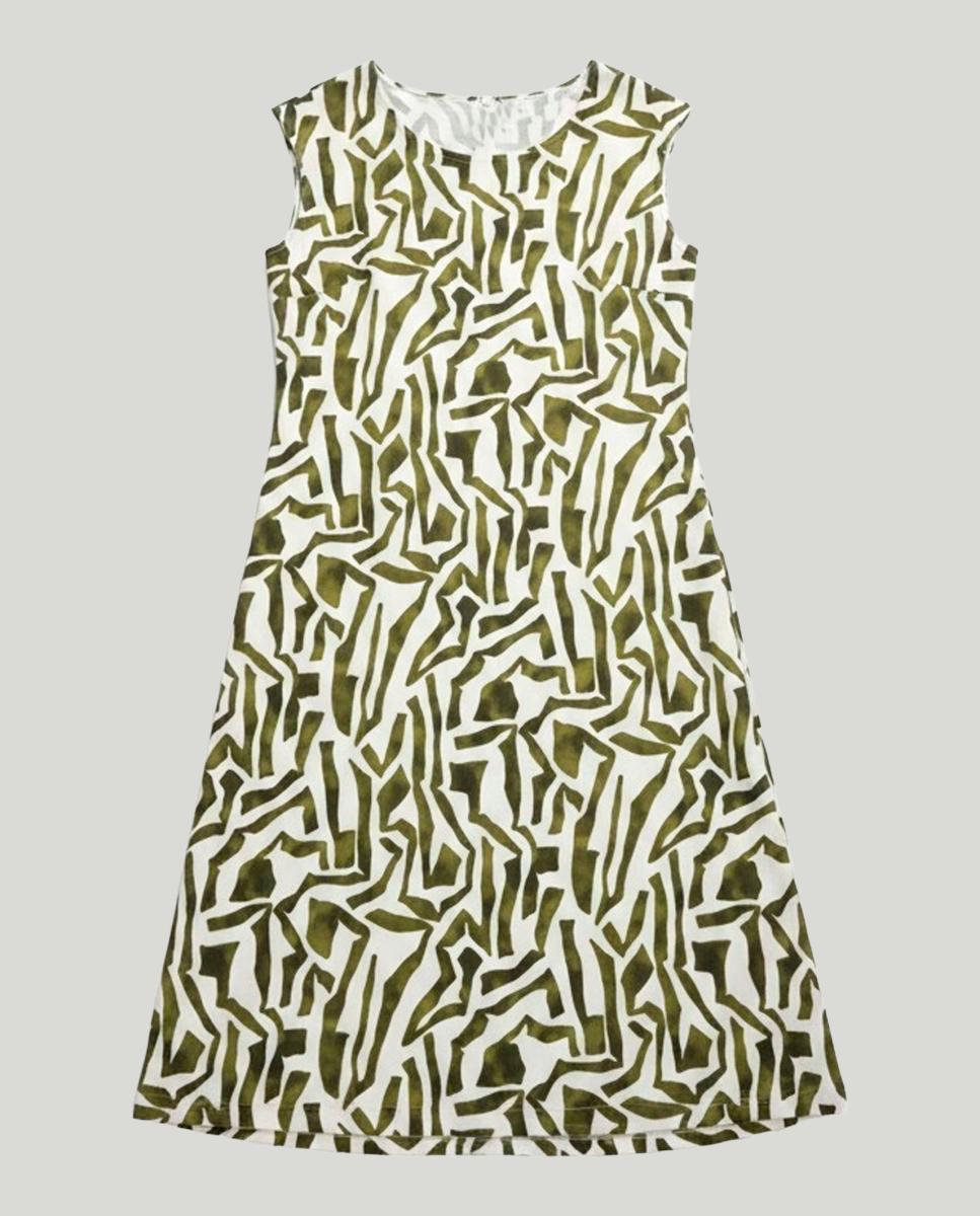 Vestido estampado sin mangas - Zermatt - Verde Verde-3