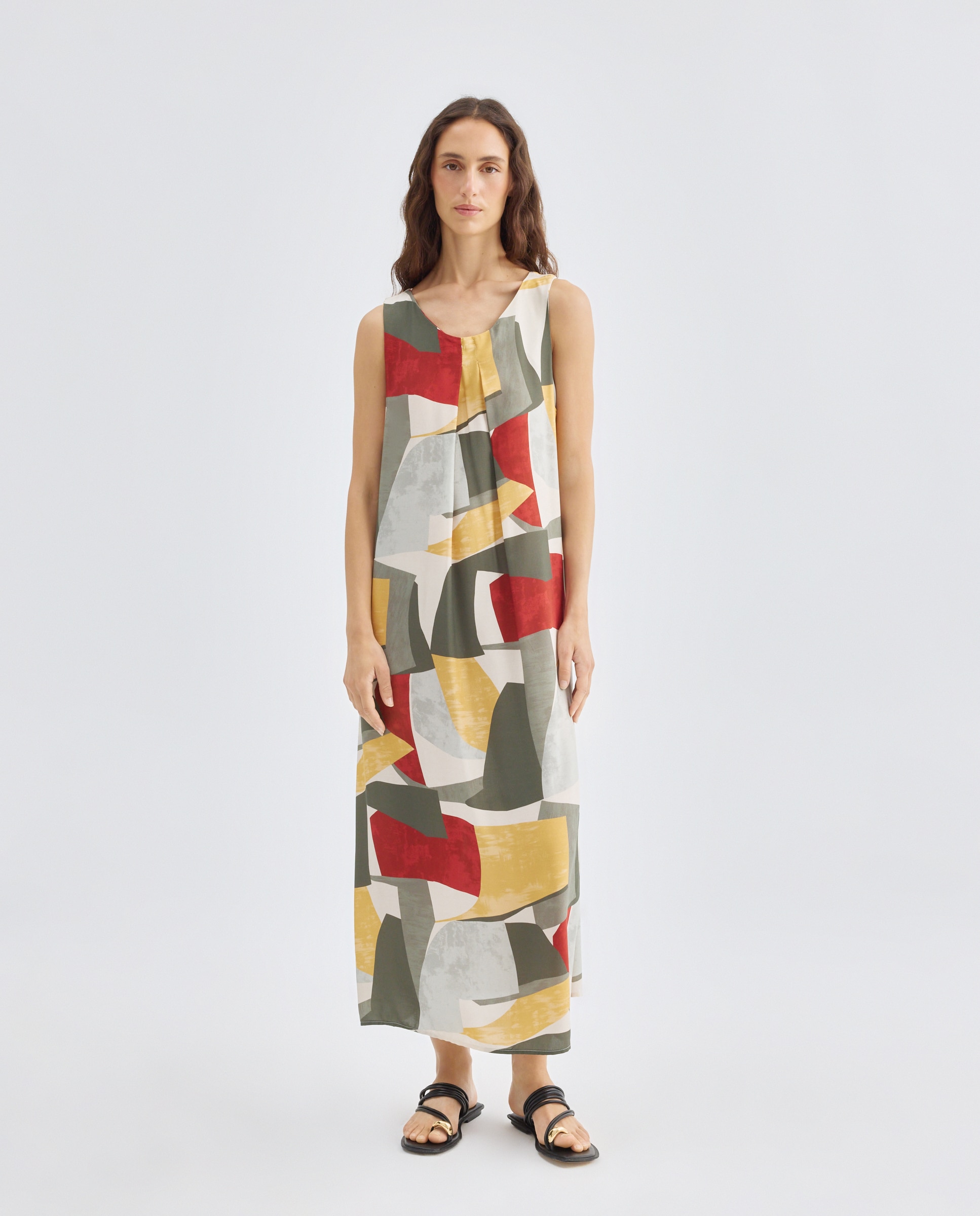 Imagem 0 de Vestido Estampado sem Mangas.