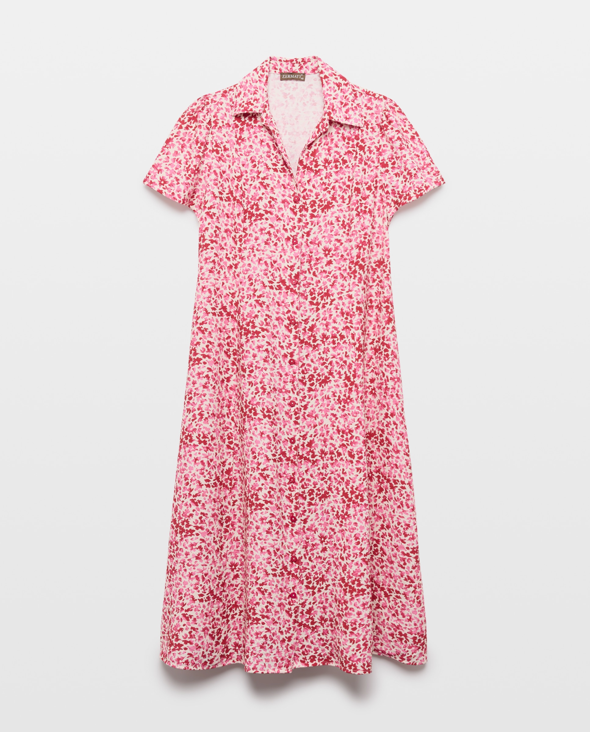 Imagem 0 de Vestido estampado de manga curta