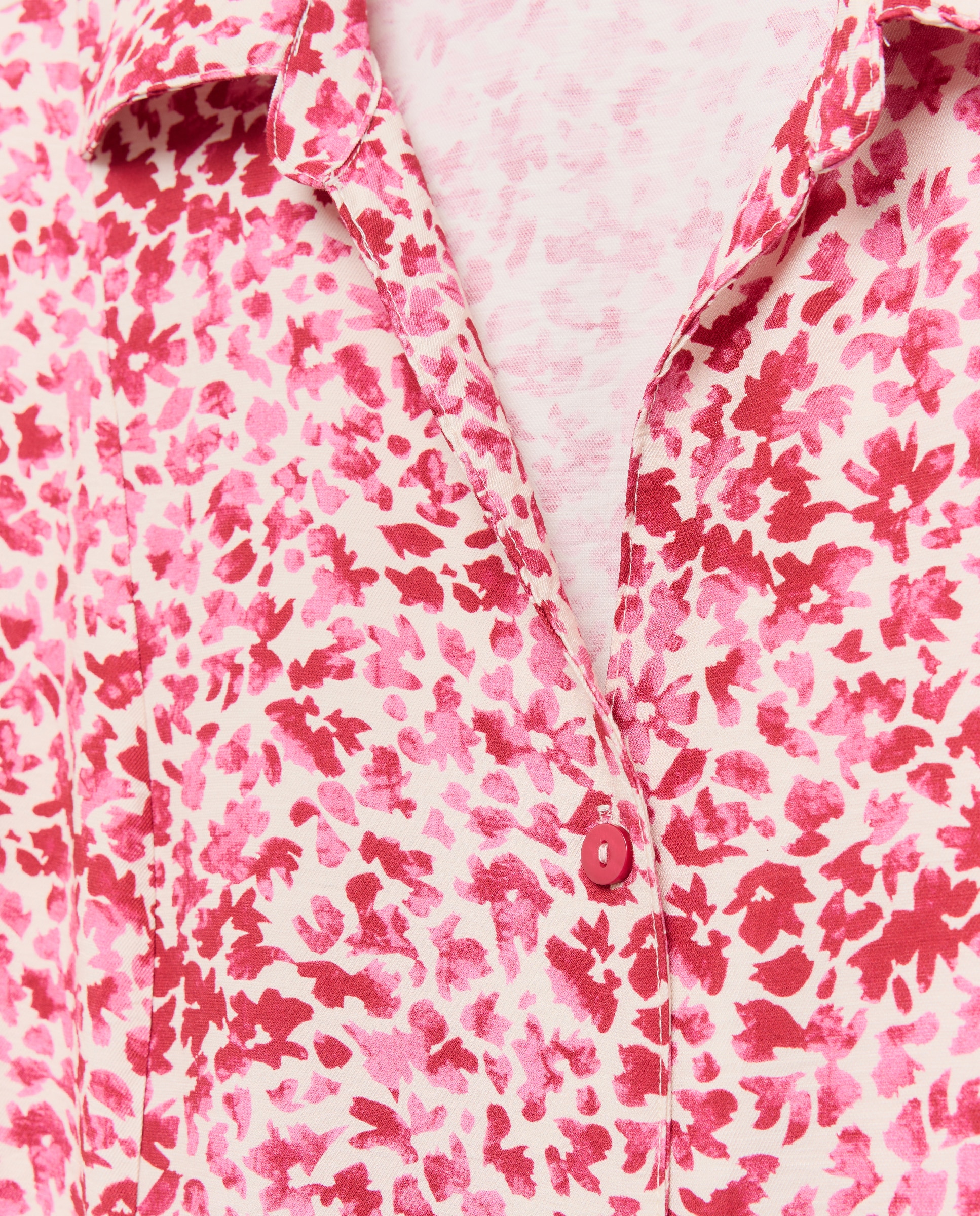 Vestido estampado de manga curta Rosa-5