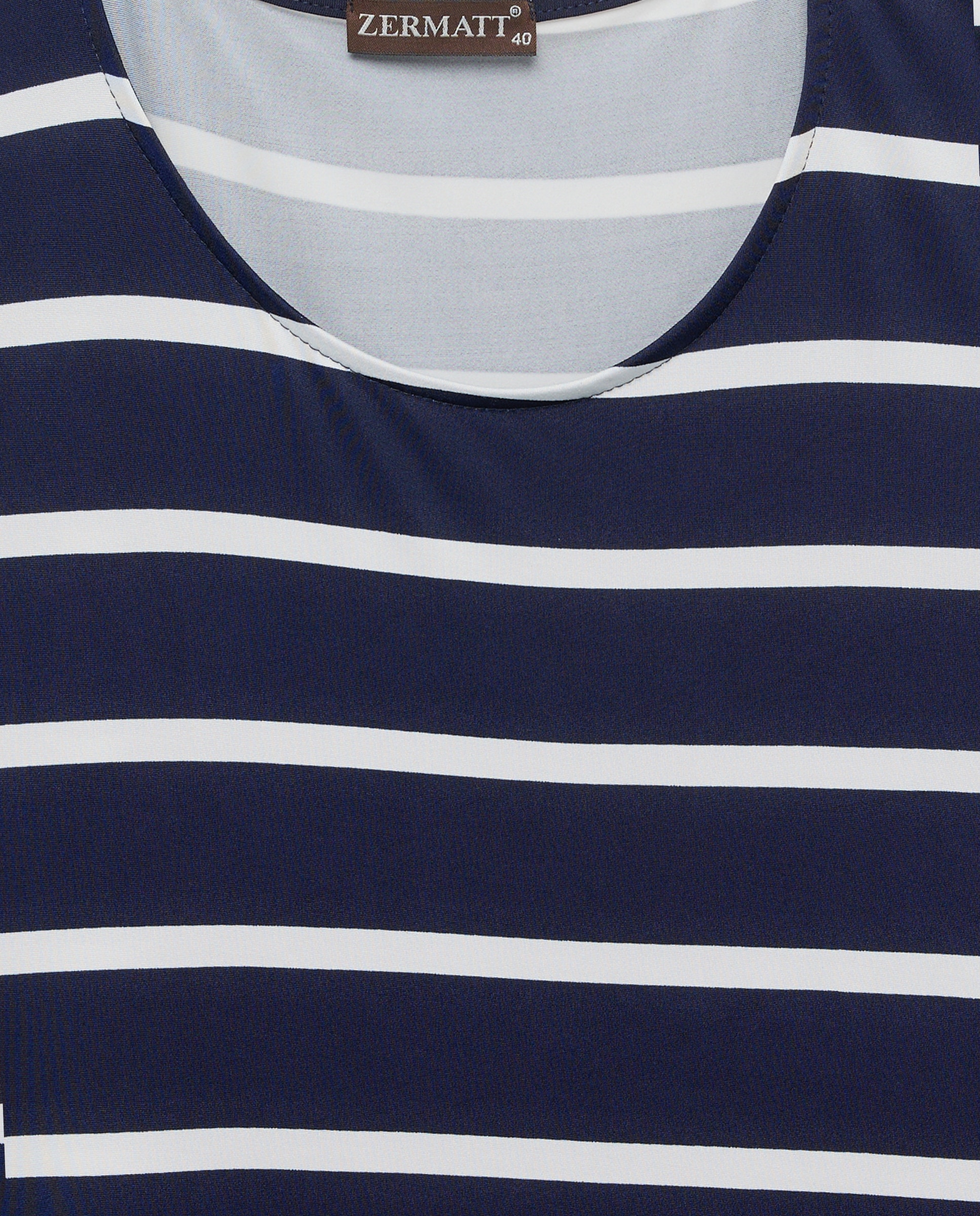 Vestido estampado sem mangas Azul-marinho-5
