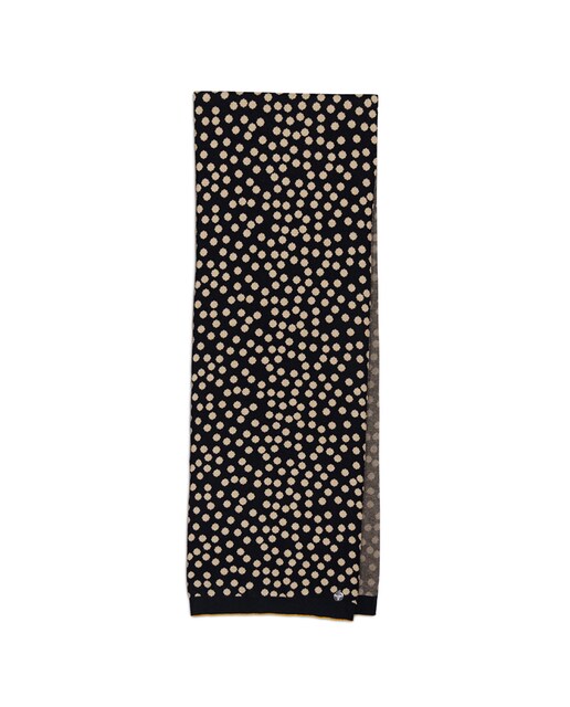 Imagem 0 de Cachecol de Malha Jacquard às Bolinhas