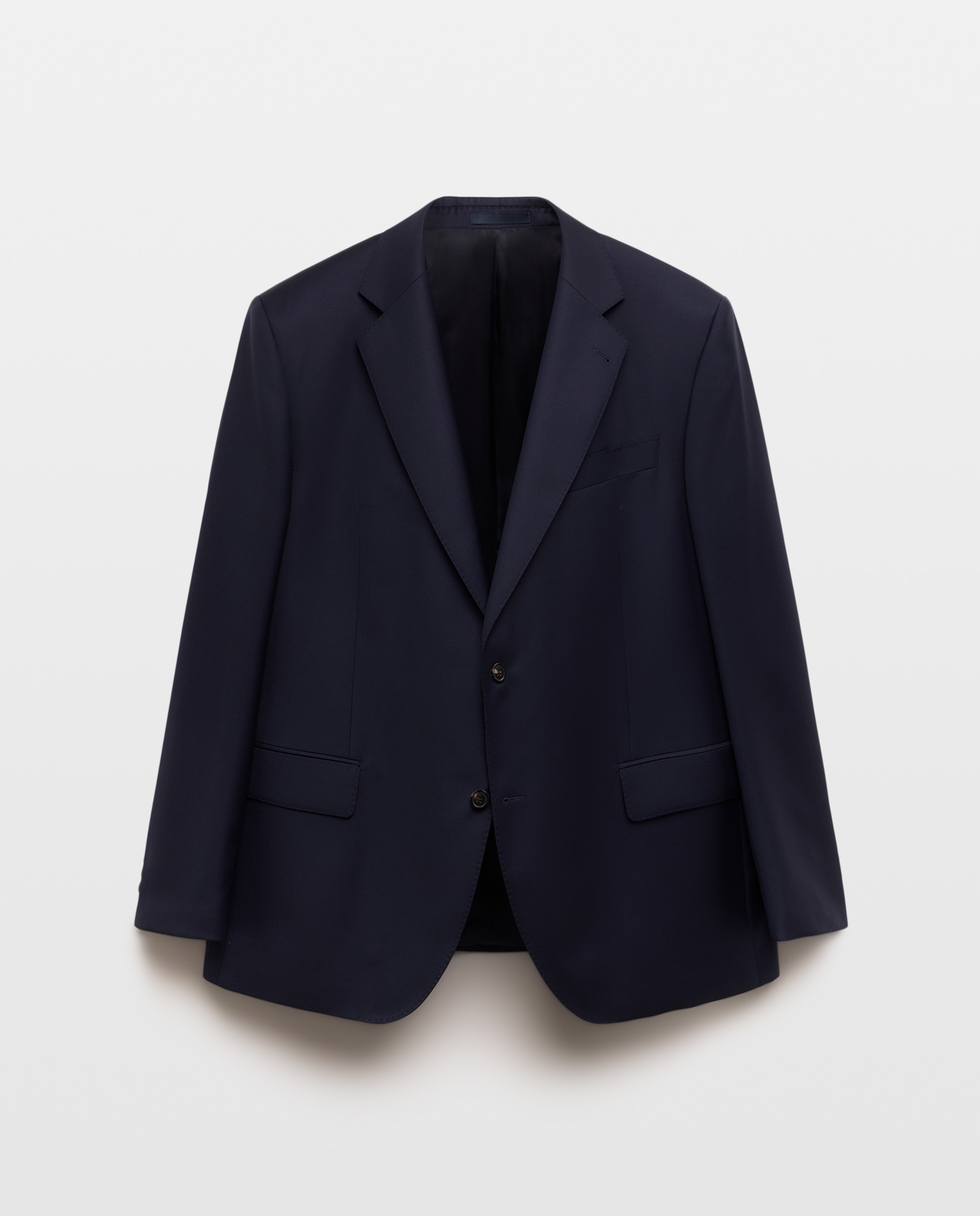 Chaqueta separate Classic liso vestir 100% Lana hombre tallas grandes - Emidio Tucci - Azul Azul-5