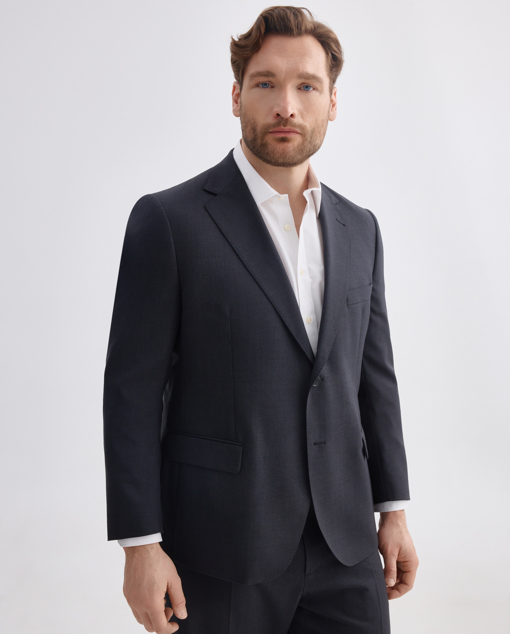 Chaqueta traje separate tallas grandes de hombre regular lavable - Dustin - Gris Gris-1