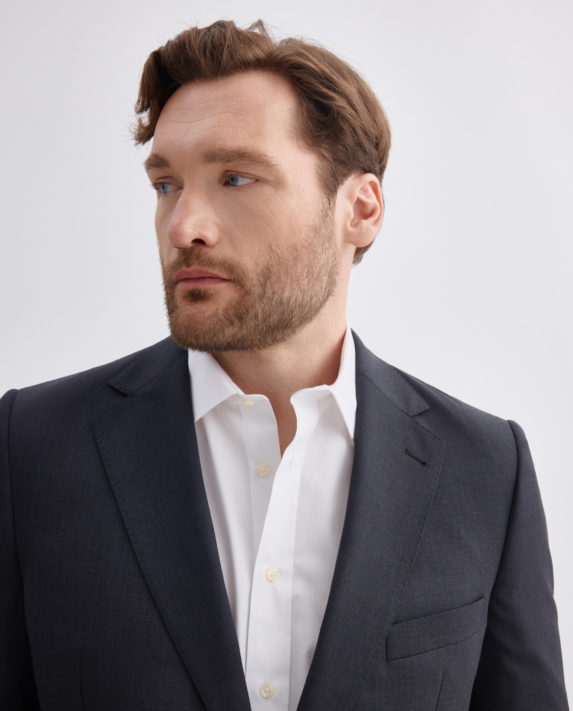 Chaqueta traje separate tallas grandes de hombre regular lavable - Dustin - Gris Gris-4