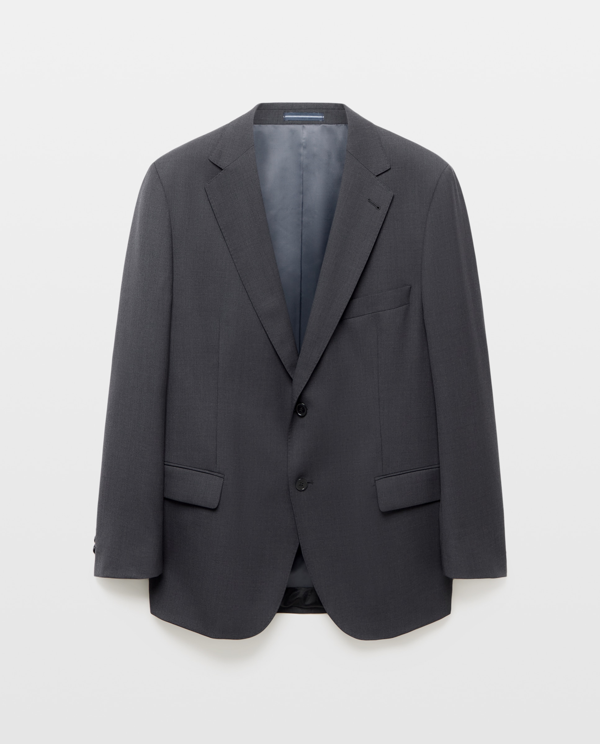 Chaqueta traje separate tallas grandes de hombre regular lavable - Dustin - Gris Gris-5