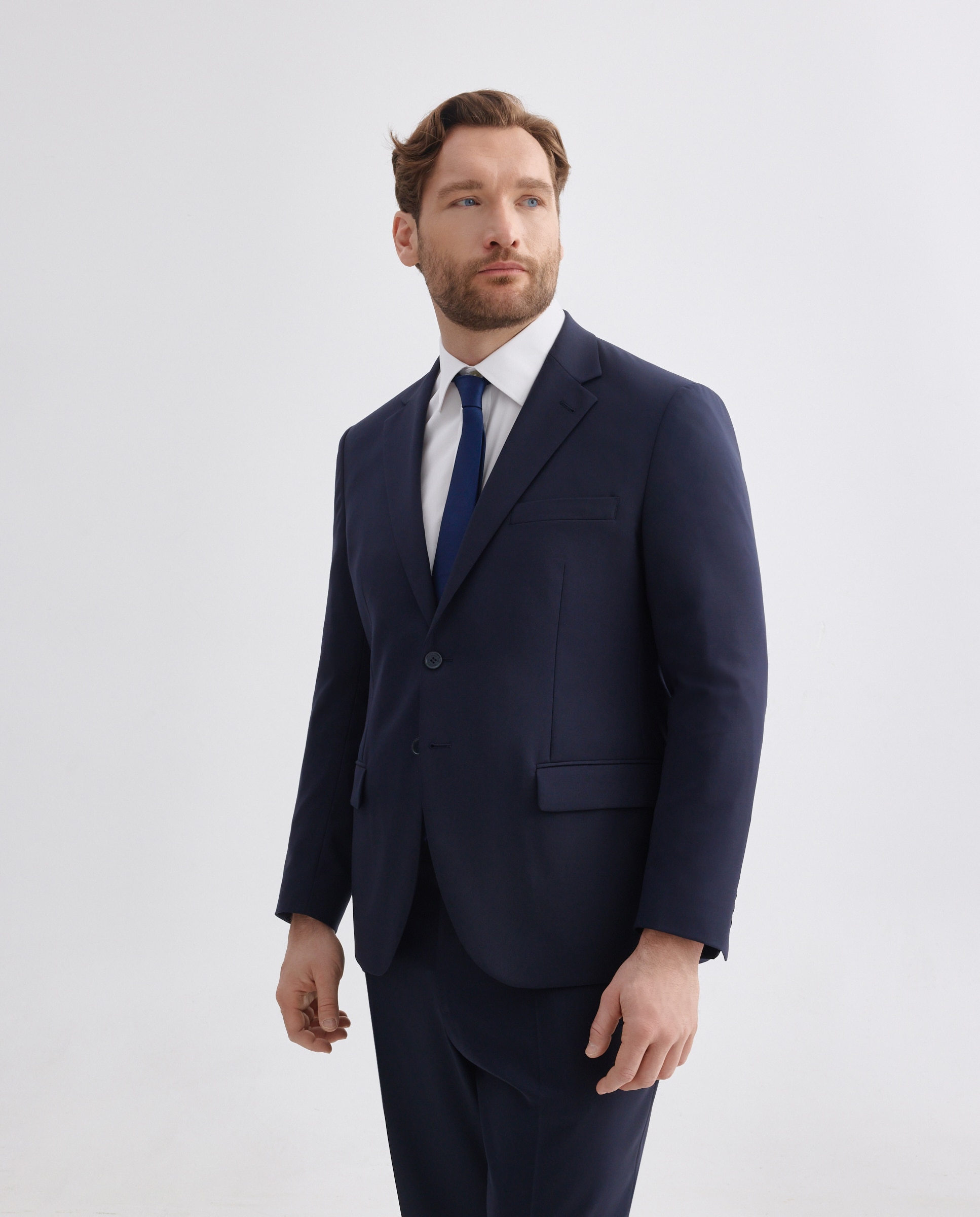 Chaqueta separate de tallas grandes hombre slim lavable - Dustin - Azul marino Azul marino-1