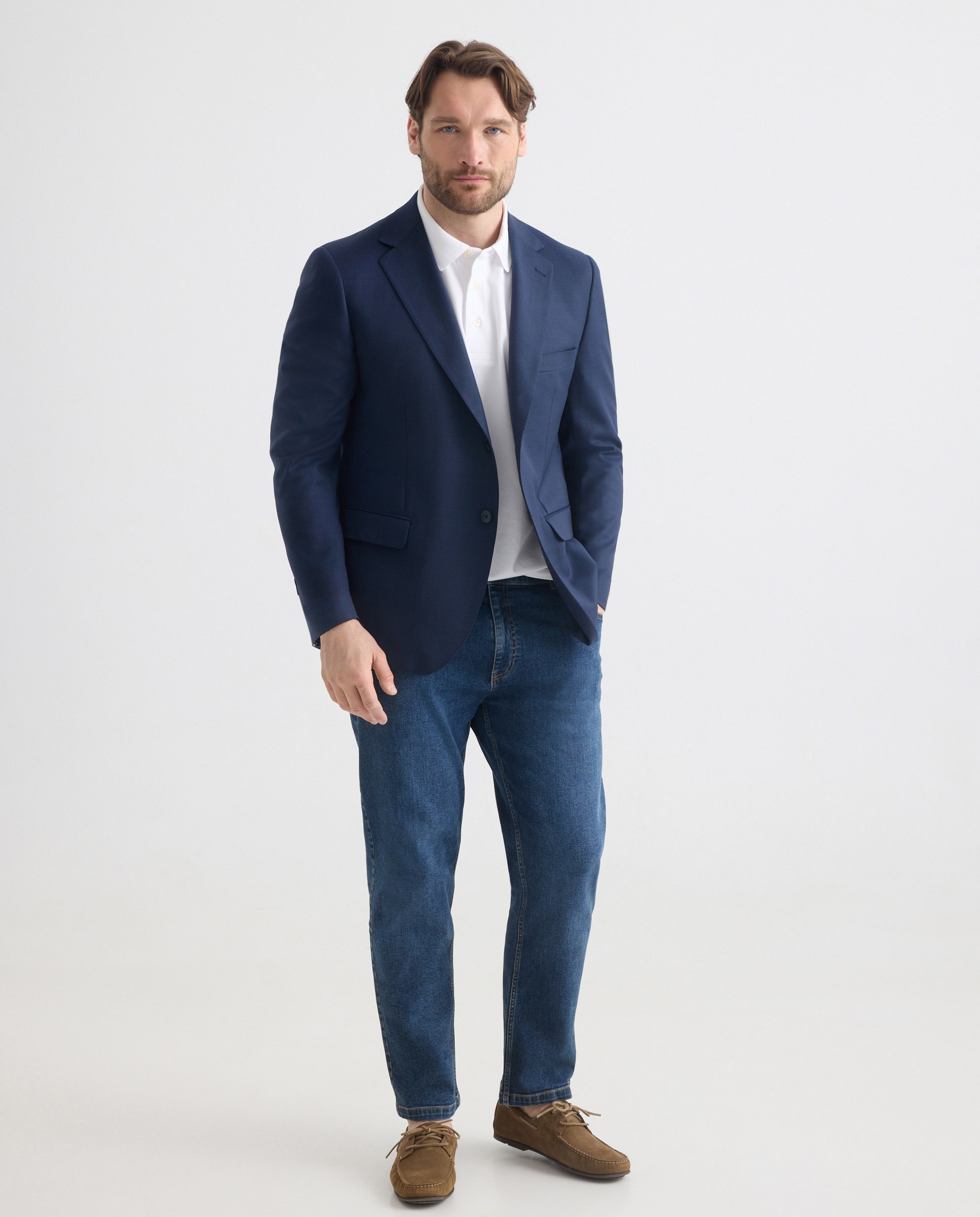 Chaqueta traje separate tallas grandes de hombre regular lavable - Dustin - Azul marino Azul marino-2