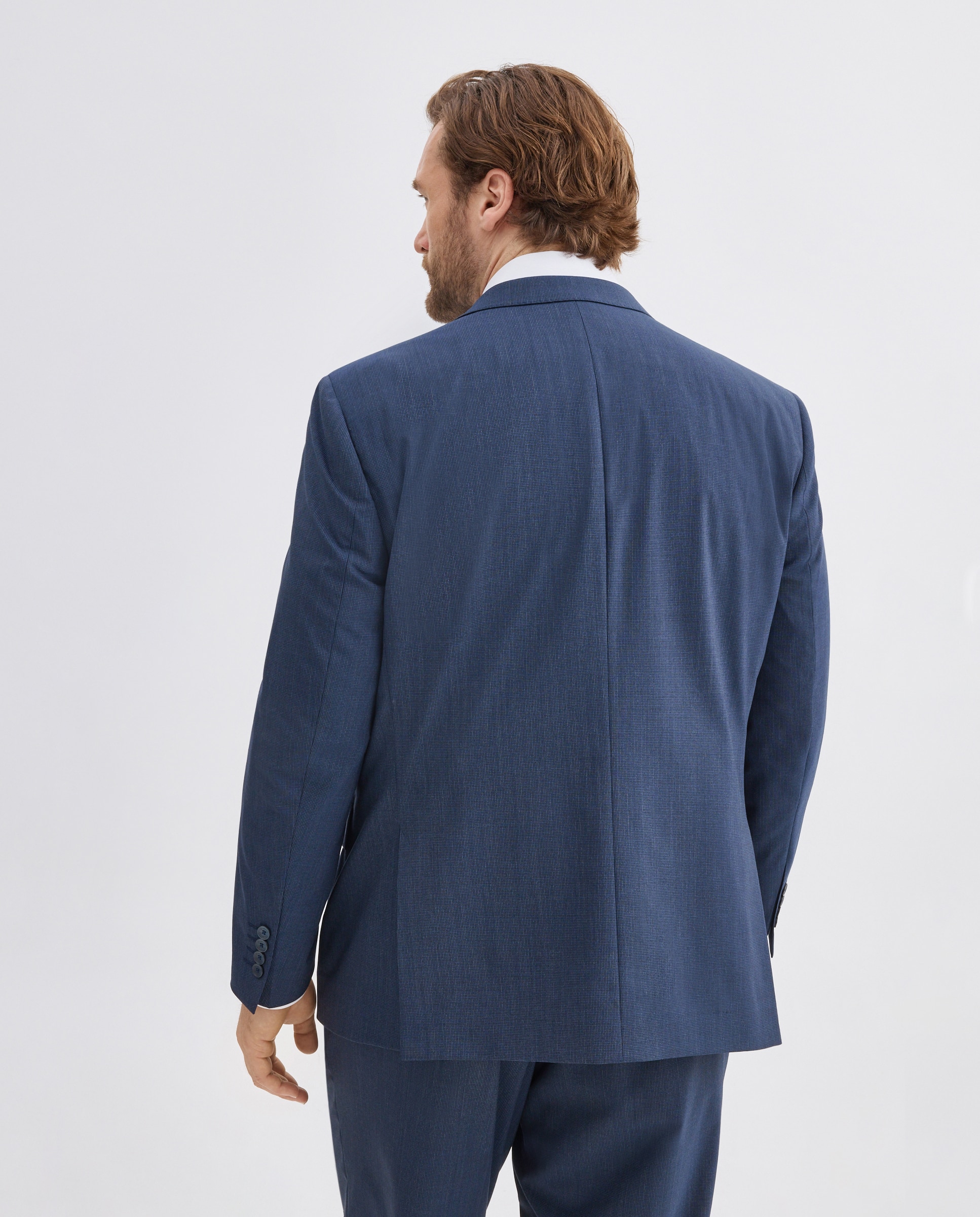Chaqueta traje hombre separate regular microdibujo pata de gallo. - Dustin - Azul marino Azul marino-2